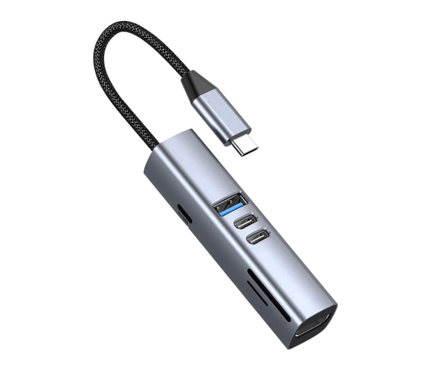 Mobile Origin 7in1 MultiHub HB2 3xUSB-C USB-A HDMI TF/SD Cards USB-C Cable - 1537887 - zdjęcie 2